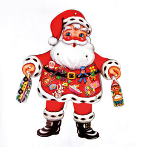 Jumping santa, calendar images - 55X40CM