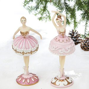 Ballerina figures, Poly. - 27cm, 2 asst. - 27CM, 2 ASS.