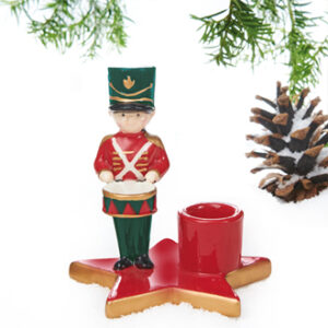 Candleholder, ceramic, soldier - 11CM