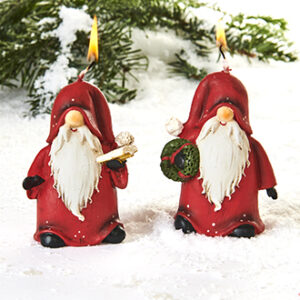 Candle, gnome - 9CM, 2 ASS.