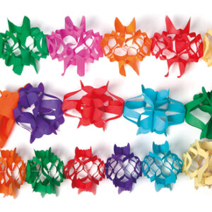 Paper garlands, 4m - 3 ASS., 2/BAG