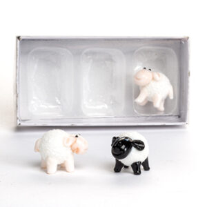 Sheep, glass - 3CM, 3/BOX