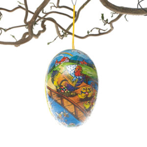 Paper egg, openable - 12CM, 6 ASS.