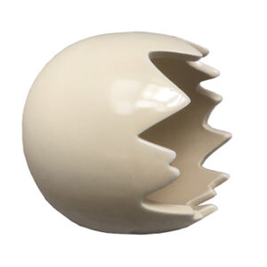 Egg shell, dolomite, yellow - 11CM