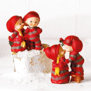 Poly Pobra baby pixies w. mistletoe - 6CM, 2 ASS.