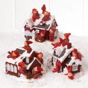 Poly house w. Pobra baby pixiesx5 - 8CM, 3 ASS.