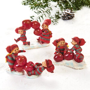 Poly Pobra baby pixies w. apples - 6CM, 3 ASS.