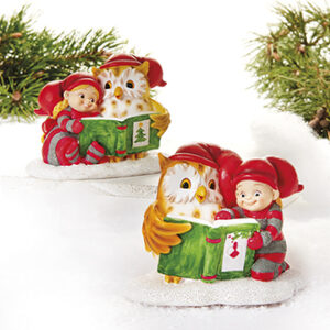Pobra baby pixy, poly, w. owl+book - 10CM, 2 ASS.