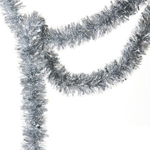 Lametta garland, silver, 300cm -