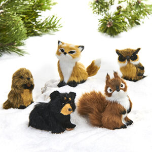 Animals, fake fur - 7CM, 5 ASS.