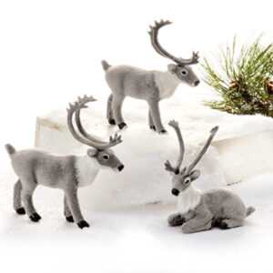 Reindeer, fake fur - 16CM, 3 ASS.