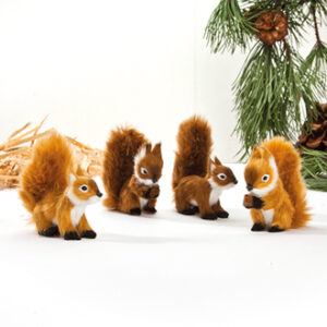 Squirrel, fake fur - 8CM, 4 ASS.