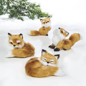 Fox, fake fur - 7CM, 4 ASS.