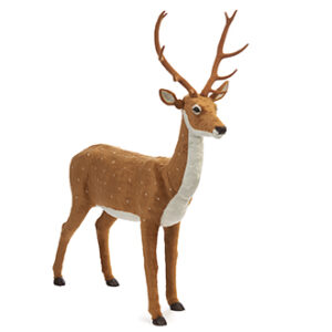Reindeer w. antlers, fake fur - 135CM