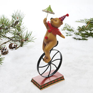 Circus bear, poly, performing - 37CM