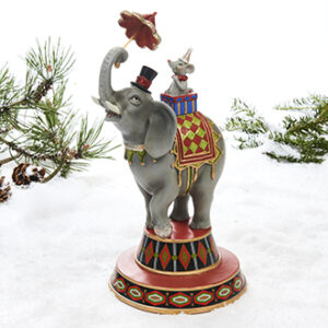 Circus elephant, poly, performing - 35CM