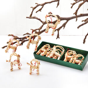 Straw goat, to hang - 5CM, 12/BOX