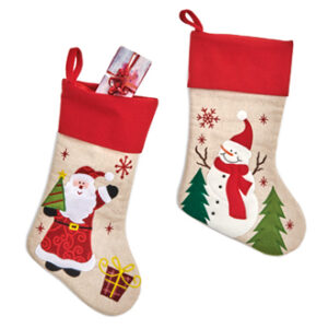 Christmas stocking - 45CM, 2 ASS.