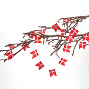 4x5cm danish flagx20, cotton, to hang - 3X4CM, 1/BAG