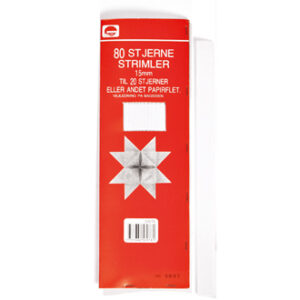 Star shreds, 15mm white - 80/BAG