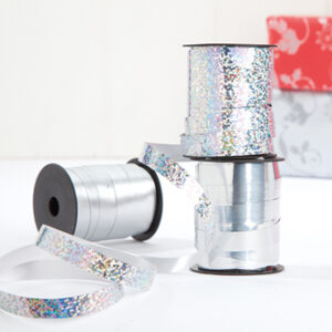 Curling ribbon, 10mmx10m, 3 asst silver - 3 ASS.