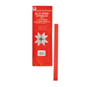 Star shreds, red, 15mm, 80/bag - 80/BAG