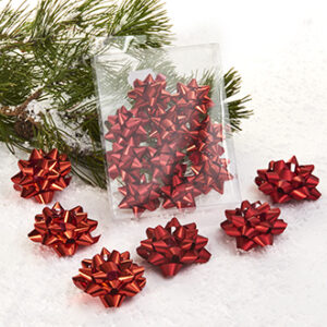 Gift bow, 8xmatt/4xglossy, red -