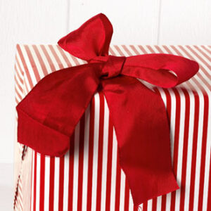 Rayon ribbon, 50mmx10m, red -