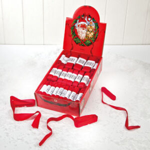 Red rayon ribbon: 10mmx40,15mmx32,25mmx24 - 96/DSP