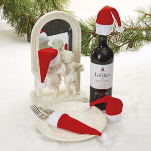 Mini Christmas hat - 17CM, 4/BAG