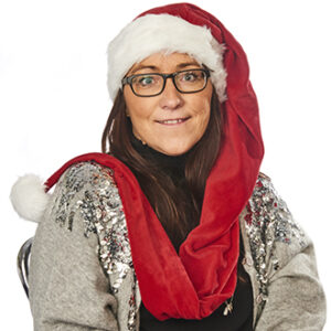 Long luxurious santa hat, Ø: 56cm - 125X30CM