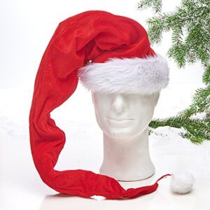 Santa hat, long luxurious, Ø: 56cm - 100X30CM