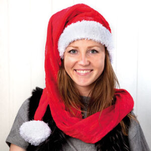 Soft long de luxe santa hat - 160CM