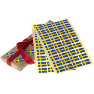 Stickers, swedish flags - 16CM, 80/BAG