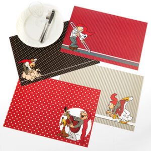 Place mat, Bramming pixies, modern - 29X43CM, 4 ASS., 4/BAG