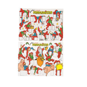 Bramming cut-out pixies, work shop - 30X40CM, 2/BAG