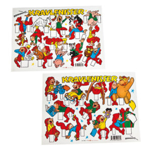 Bramming cut-out pixies - 30X40CM, 2 ASS., 2/BAG