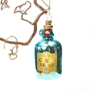 Liquor bottle, glass, to hang - 10CM