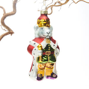 Glass decoration, mouse, to hang - 13CM