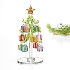 Christmas tree, glass, colored - 13CM