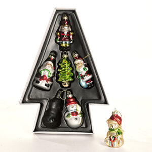Glass decoration, to hang - 8CM, 6/BOX
