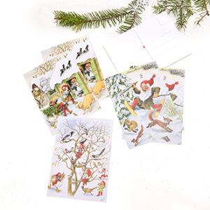 Single Christmas cards, Vilhelm Hansen - 15X11CM, 3 ASS., 6/BAG