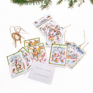 Single gift tags - 8X6CM, 5 ASS., 10/BAG