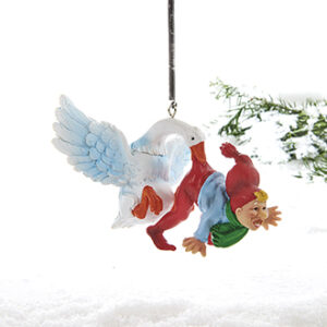 Vilhelm Hansen pixie on goose, in spring - 7CM