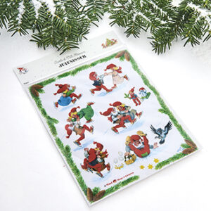 Adhesive vinyl santas, Vilh. H. - 24X20CM, 1/BAG