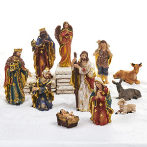 Nativity set, poly - 11/SET