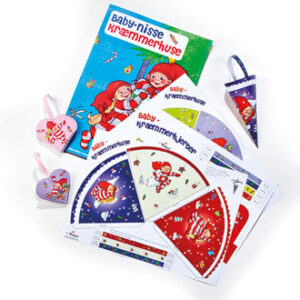 Pobra cornet, sheet w. baby pixies - 35X25CM, 4/BAG