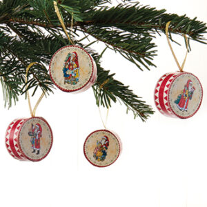 Paper drums, Pobra santa - 5CM, 4 ASS., 4/BOX