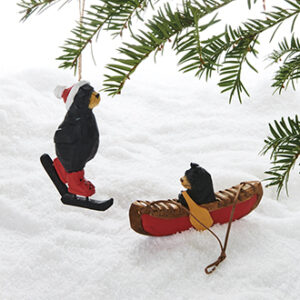 Wooden bear, to hang H: 7-13cm - 2 ASS.