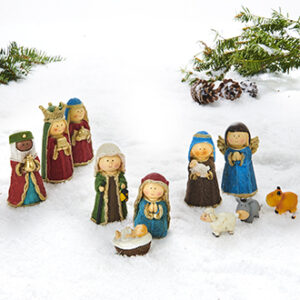 Nativity set, poly - 11/SET